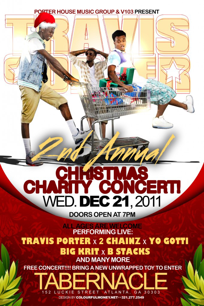 An All Star Line Up for Free Hip Hop Benefit Concert in Atlanta starring Travis Porter & Friends (tonite)