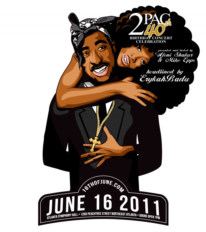 Erykah Badu, Too Short, Meek Mill & More to Perform at Tupac’s 40th Birthday Celebration