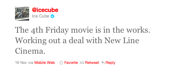 Ice Cube Says 4th Friday Film Is On The Way…