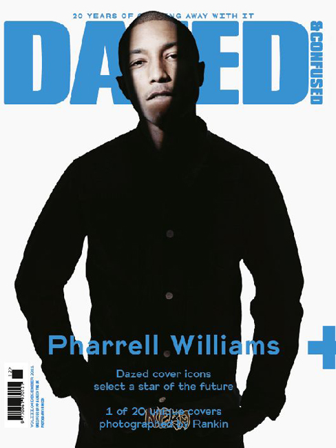 Pharrell Williams Covers Dazed & Confused Mag!!!