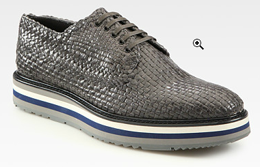 Fashion Alert! Prada Woven Lace-Ups