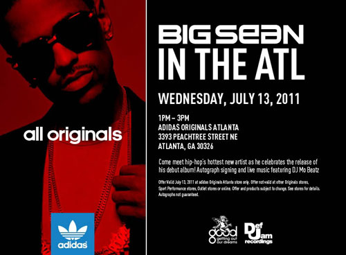 People & Places! Big Sean Coming to the Adidas Store in Lenox!!