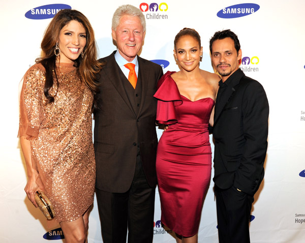 Former President Clinton, J.Lo & John Legend Come Out for Worthy Cause