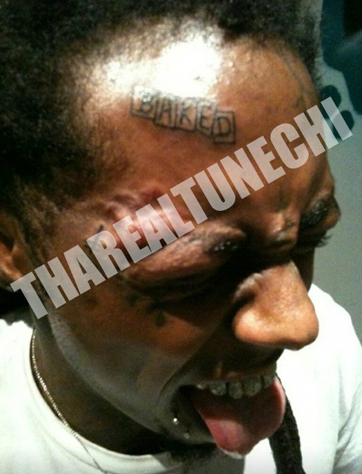 @LilTuneChi Ain’t Got No Worries: Gets “Baked” Tatted on His Forehead