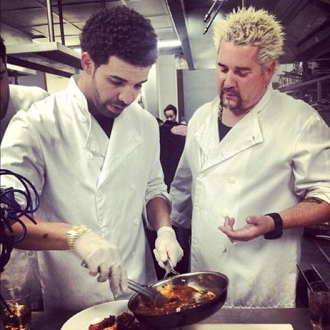 @Drake Hits the Kitchen For Charity Cooking Competition in Toronto