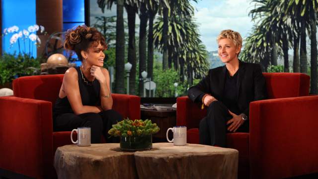 Rihanna Chats with Ellen.. Says Being Single “Sucks” & Wants an “Aggressive” Man