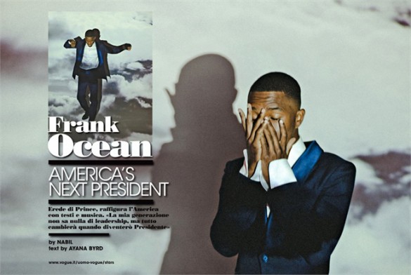 Frank Ocean in L’Uomo Vogue!!