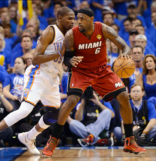 NBA Finals: Thunder Roars Past Miami Heat in 1st Game of Finals in 105-94 Victory (photos inside)