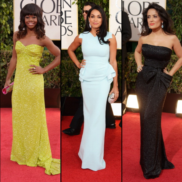 Gabby-Douglas-Rosario-Dawson-and-Salma-Hayek-2013-Golden-Globe-Awards