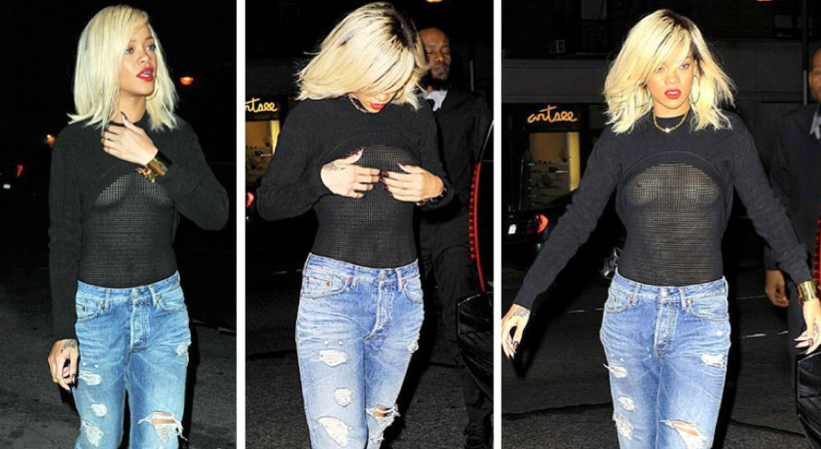 Rihanna Starving For Attention..Almost Goes Topless in Manhattan (photos inside)