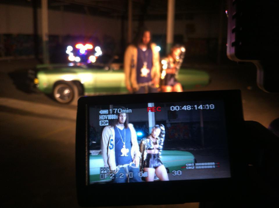 Behind the Scenes with T’Melle & Waka Flocka at “Go To War” Video Shoot