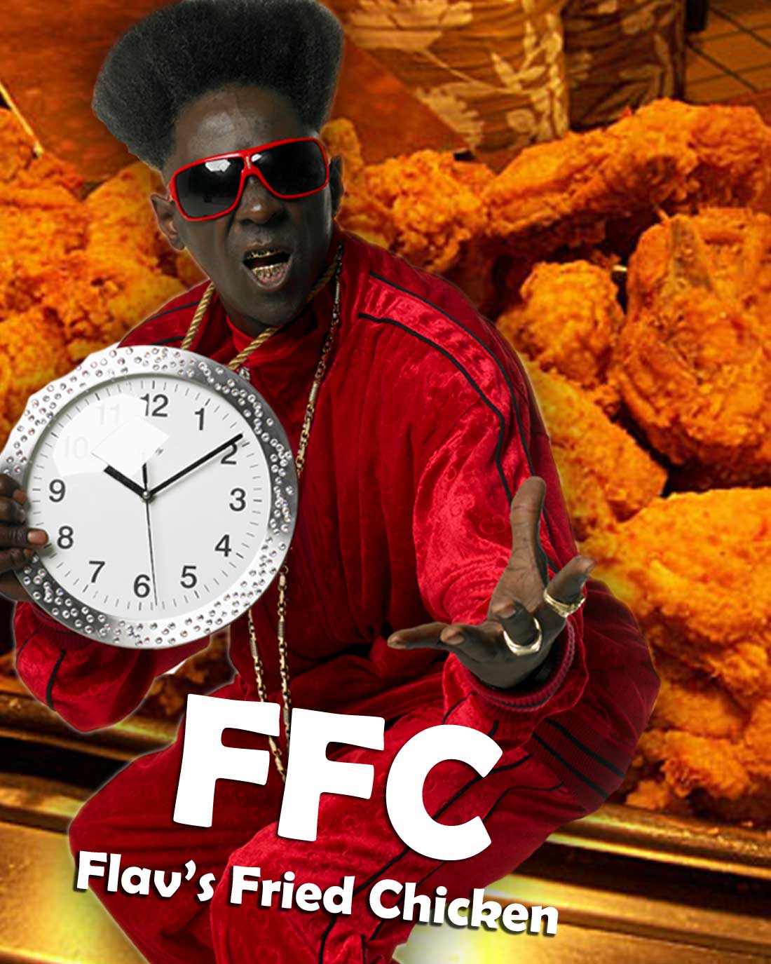 Yeah Boy!! Flava Flava Opens Chicken Joint in Iowa