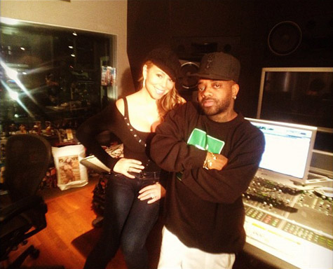 (PICS) Mariah Carey & Jermaine Dupri Hit the Studio