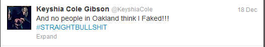 Keyshia Cole tweet three