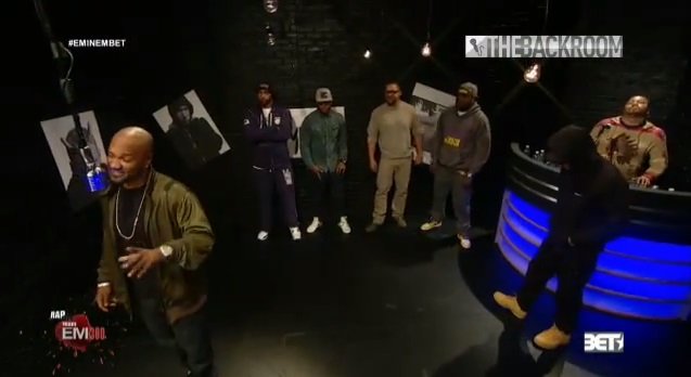 Eminem and Slaughterhouse freestyle on 106 & Park ‘Backroom’