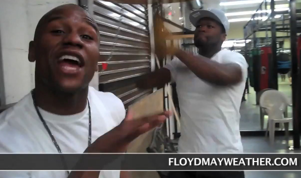 Floyd Mayweather & 50 Cent in the Gym Going HAM on the Speed Bag Plus Meet the Next Great Boxing Sensation