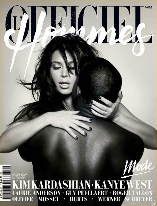 Kim Kardashian & Kanye West’s L’Officiel Hommes Photo Shoot [Pictures]