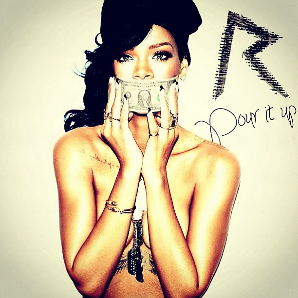 Rihanna Feat. Young Jeezy, Rick Ross, Juicy J, and T.I. – “Pour It Up ( Remix)” [New Music]