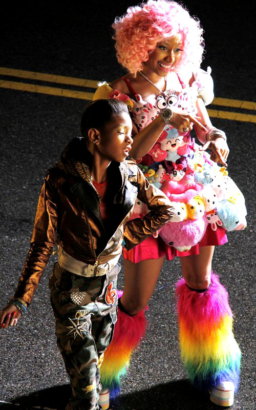Video:: Behind the Scenes with Willow Smith & Nicki Minaj at “Fireball” Shoot