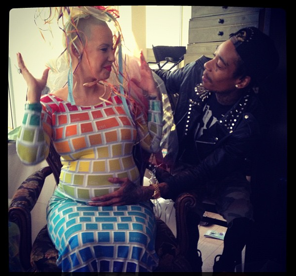 amber rose wiz khalifa baby shower
