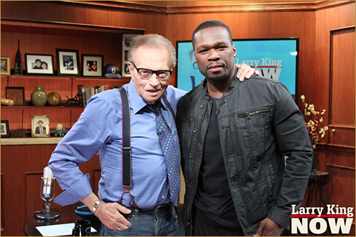 50 Cent Interviews With “Larry King Now”, Hits Up QVC To Hawk His SMC Headphones [Videos]