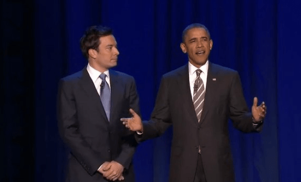 President Obama “Slow Jams the News” with Jimmy Fallon (rock star)