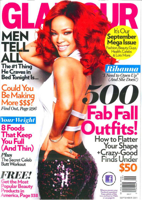 Rihanna Sparkles on Glamour Magazine’s September Issue!
