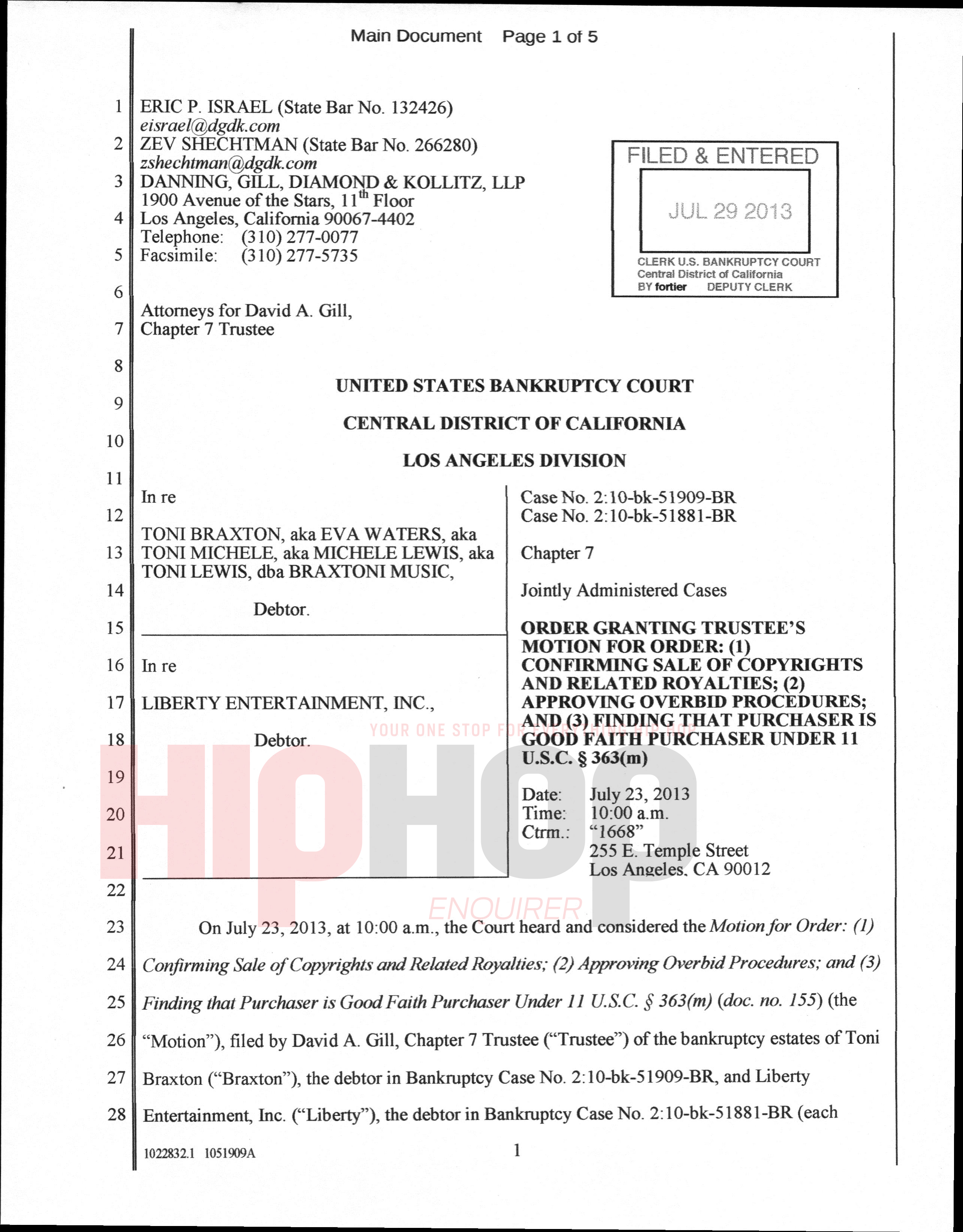 Toni Braxton Bankruptcy Court Documents from the Sale of Her Music (Exclusive)